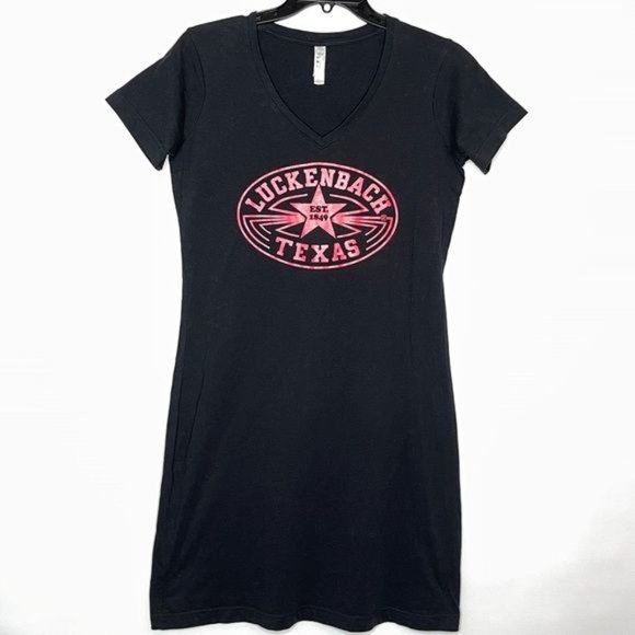 LAT Lukenbach Texas Dress Tee or Sleep Tee S/M - Picture 1 of 7